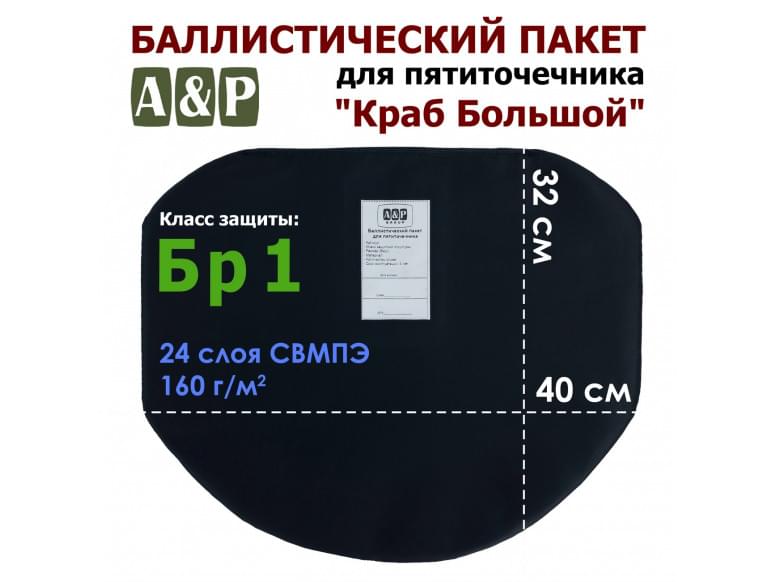 Баллистический пакет для пятиточечника "Краб Большой". Класс защитной структуры Бр 1.
