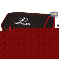 Органайзер-саквояж "Союз" в багажник Lexus (Лексус), размер XL Plus. Цвет: черный с красной прострочкой Ромб.
