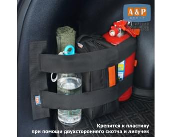 Багажный ремень "Вертикаль" для пластика. Цвет: черный.