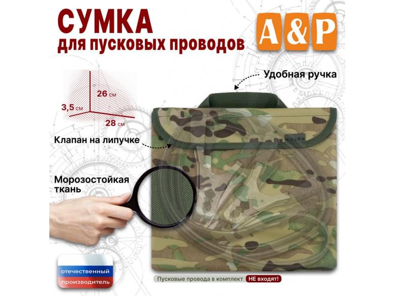 Сумка для пусковых проводов. 